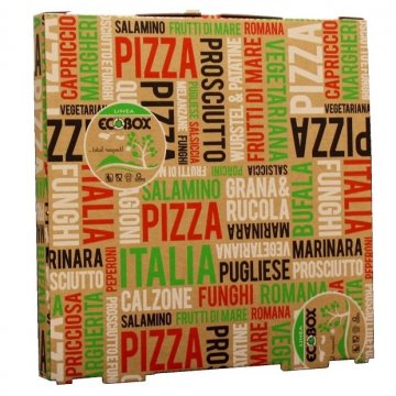 SCATOLE PORTAPIZZA CM 33X33 ECOBOX DESIGN PZ 100